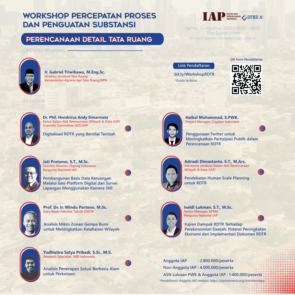 Workshop Percepatan Proses dan Pembuatan Substansi Perencanaan Detail Tata Ruang