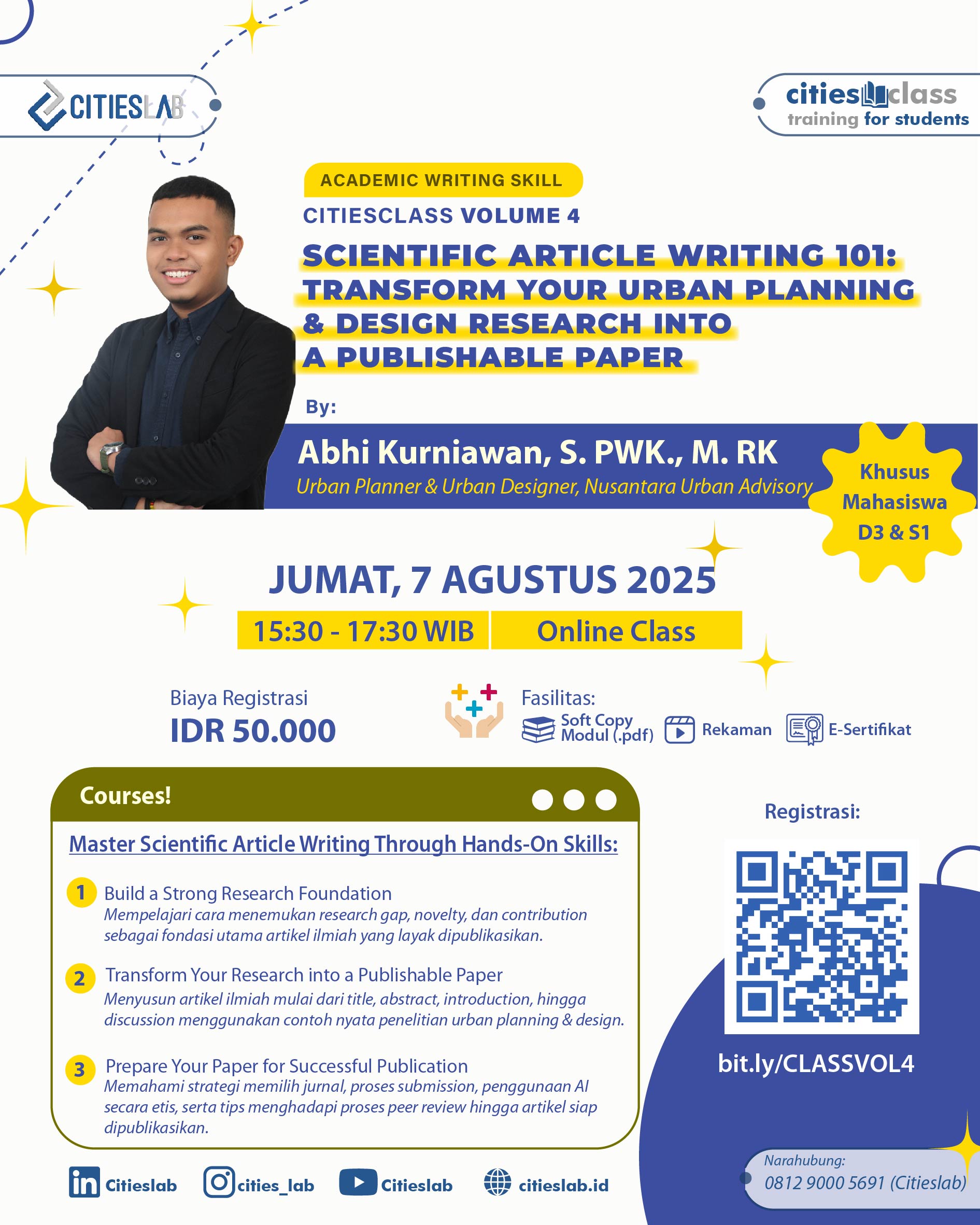 Citiesclass Vol 4 - Scientific Article Writing 101: Transform Your Urban Planning & Design Research into a Publishable Paper