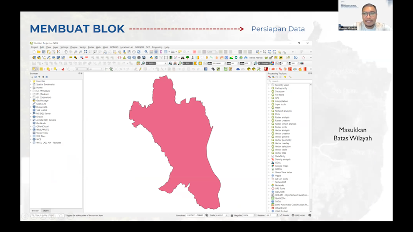 Part 15 - Praktek Urban Functional Area (UFA): Menginstal QuickOSM & Mengunduh jaringan jalan