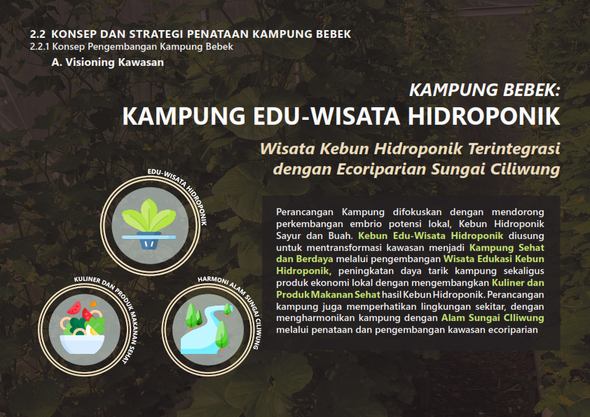 Landscape Planning for a Hydroponic Edu-Tourism Village Integrated with the Ciliwung River Ecorriparian – Kampung Bebek - Image 3